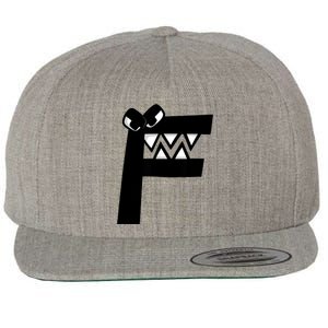 Villain Alphabet Lore F Costume Matching Evil Letter Wool Snapback Cap