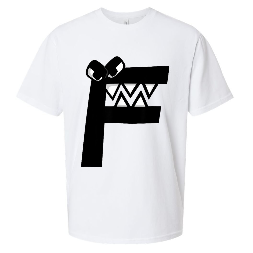 Villain Alphabet Lore F Costume Matching Evil Letter Sueded Cloud Jersey T-Shirt