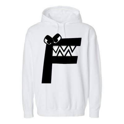 Villain Alphabet Lore F Costume Matching Evil Letter Garment-Dyed Fleece Hoodie