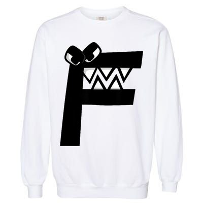 Villain Alphabet Lore F Costume Matching Evil Letter Garment-Dyed Sweatshirt