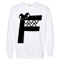 Villain Alphabet Lore F Costume Matching Evil Letter Garment-Dyed Sweatshirt