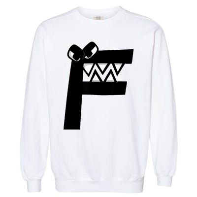 Villain Alphabet Lore F Costume Matching Evil Letter Garment-Dyed Sweatshirt