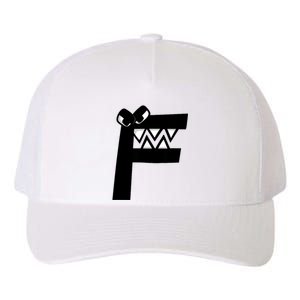 Villain Alphabet Lore F Costume Matching Evil Letter Yupoong Adult 5-Panel Trucker Hat