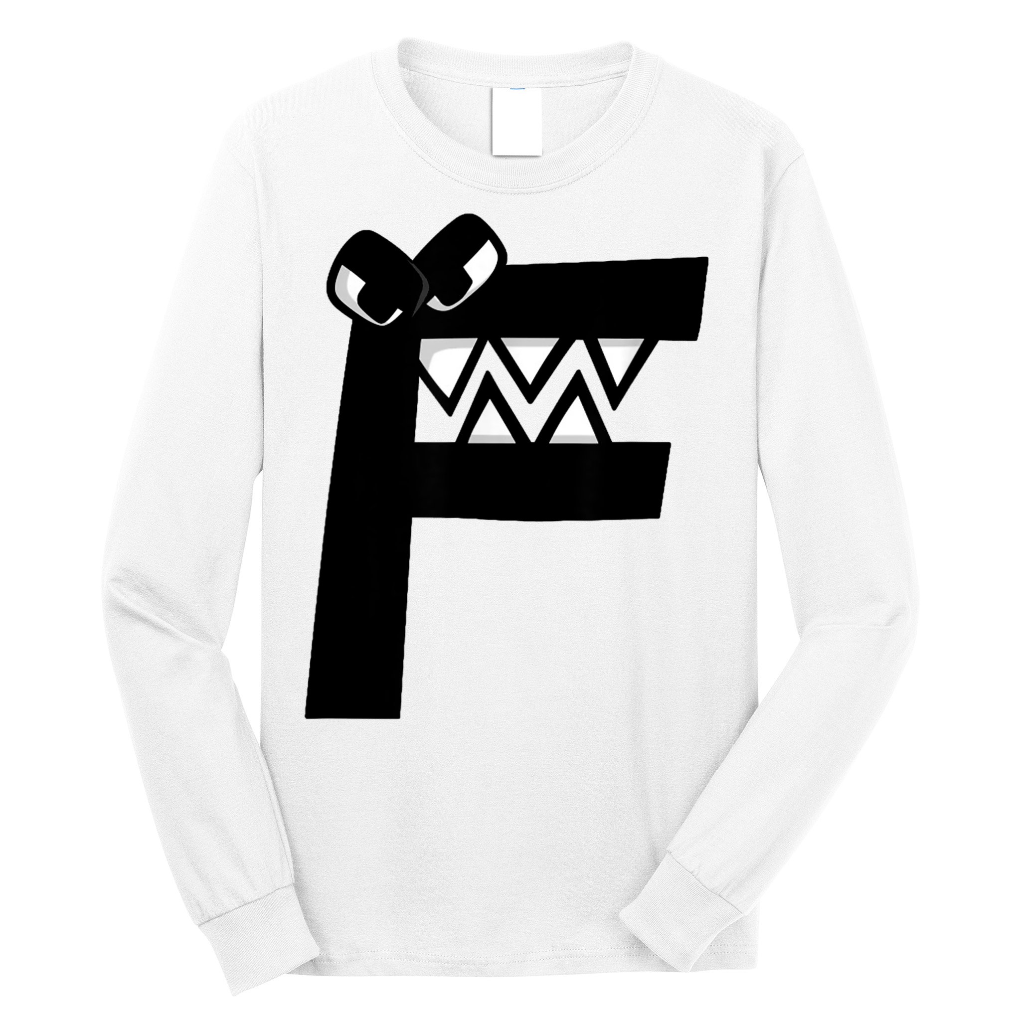 Villain Alphabet Lore F Costume Matching Evil Letter Long Sleeve Shirt