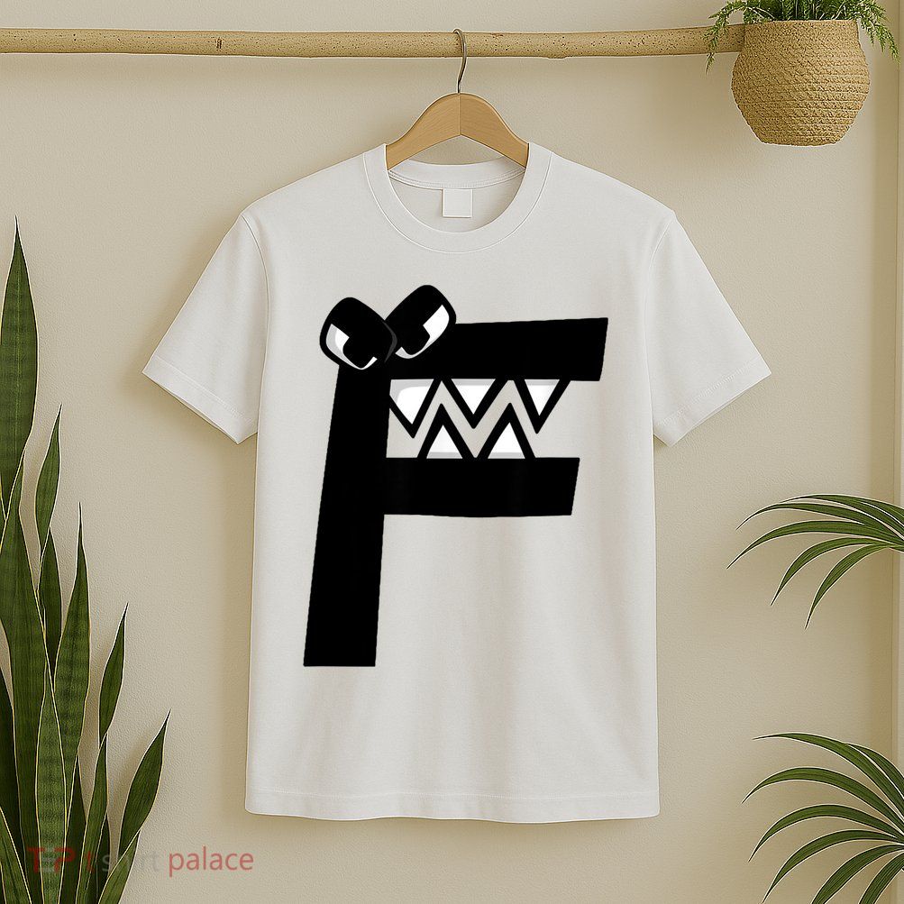 Villain Alphabet Lore F Costume Matching Evil Letter T-Shirt