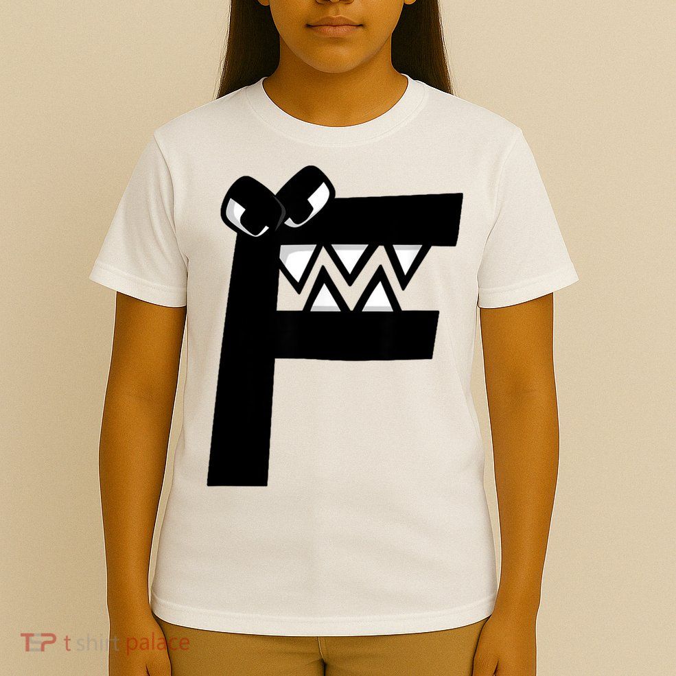 Villain Alphabet Lore F Costume Matching Evil Letter T-Shirt