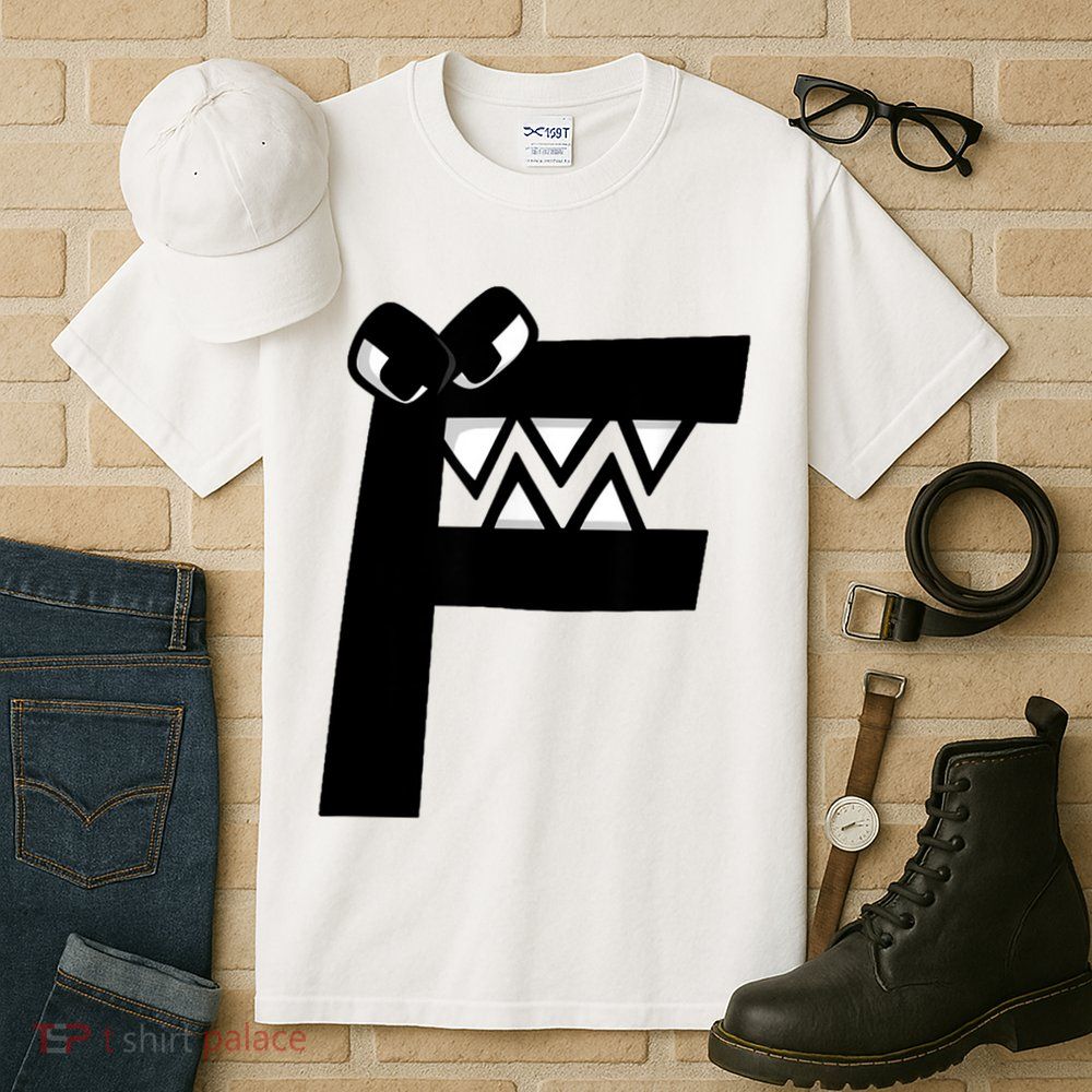 Villain Alphabet Lore F Costume Matching Evil Letter Tall T-Shirt