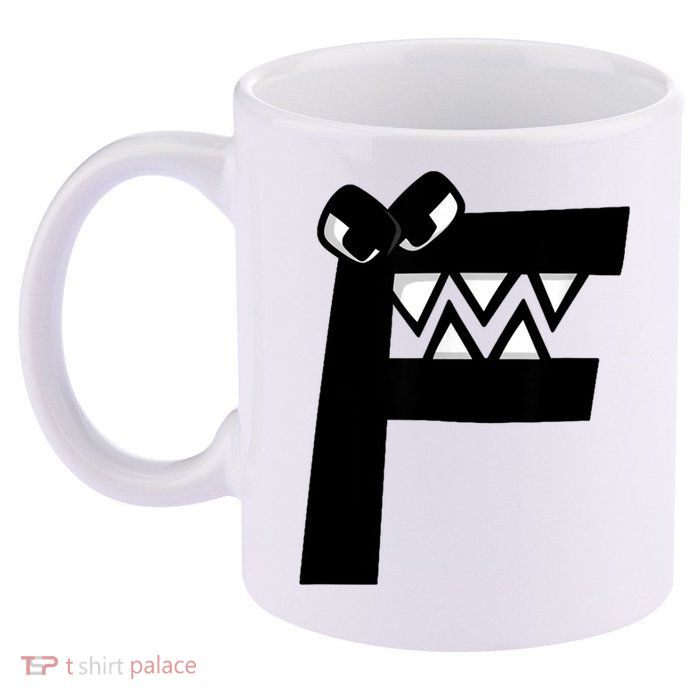 Villain Alphabet Lore F Costume Matching Evil Letter 11oz C Handle Ceramic Mug