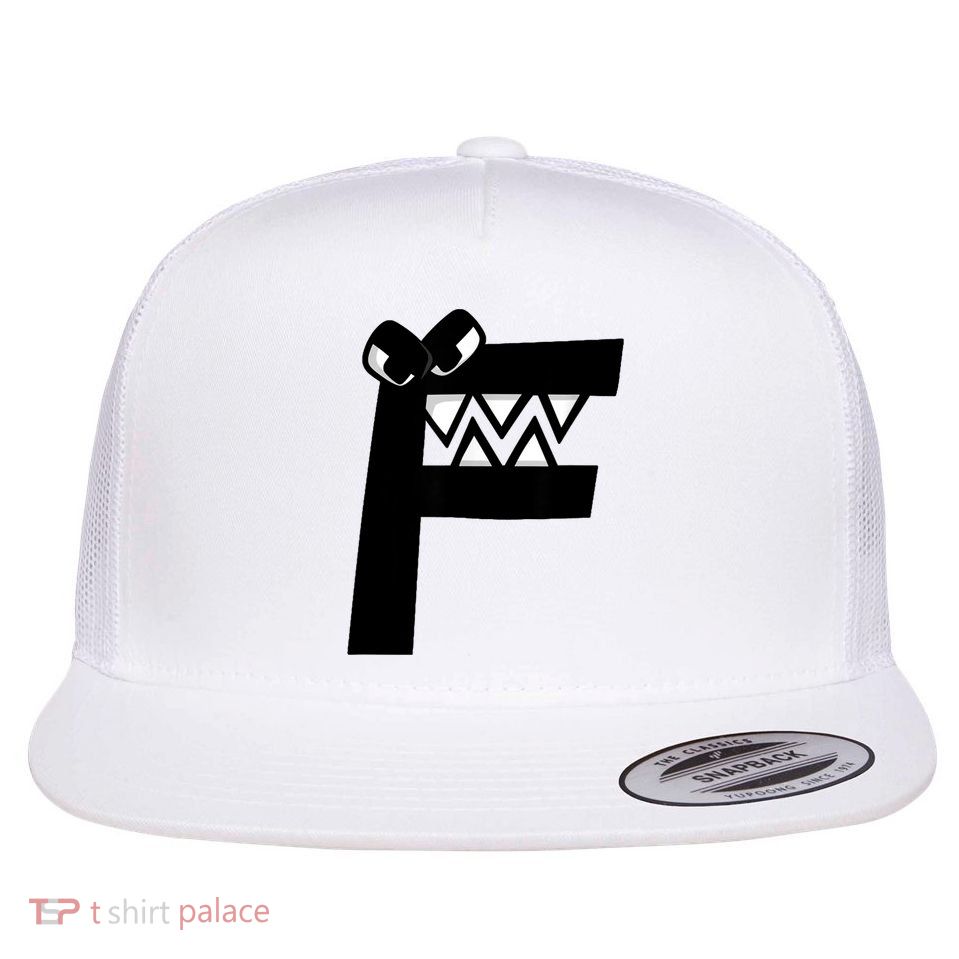Villain Alphabet Lore F Costume Matching Evil Letter Flatbill Hat