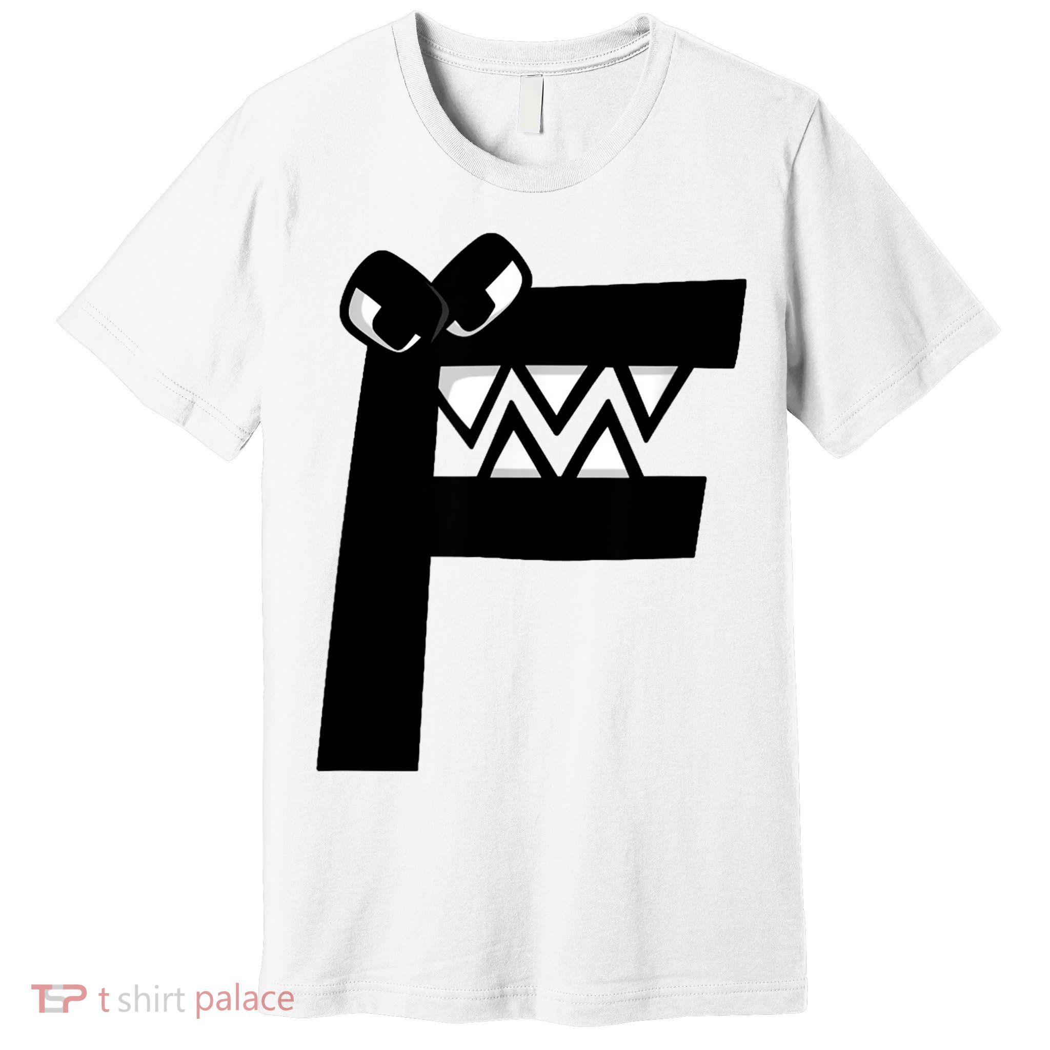 Villain Alphabet Lore F Costume Matching Evil Letter Premium T-Shirt