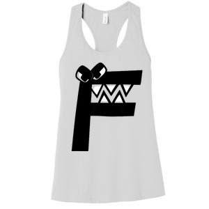 Villain Alphabet Lore F Costume Matching Evil Letter Women's Racerback Tank