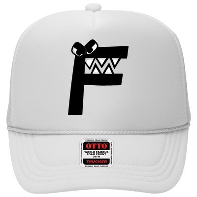 Villain Alphabet Lore F Costume Matching Evil Letter Trucker Hat