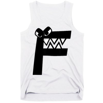Villain Alphabet Lore F Costume Matching Evil Letter Tank Top