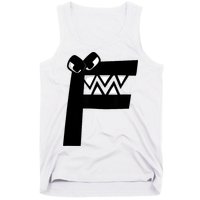 Villain Alphabet Lore F Costume Matching Evil Letter Tank Top