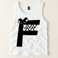 Villain Alphabet Lore F Costume Matching Evil Letter Tank Top