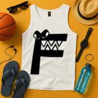 Villain Alphabet Lore F Costume Matching Evil Letter Tank Top