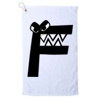 Villain Alphabet Lore F Costume Matching Evil Letter Golf Towel