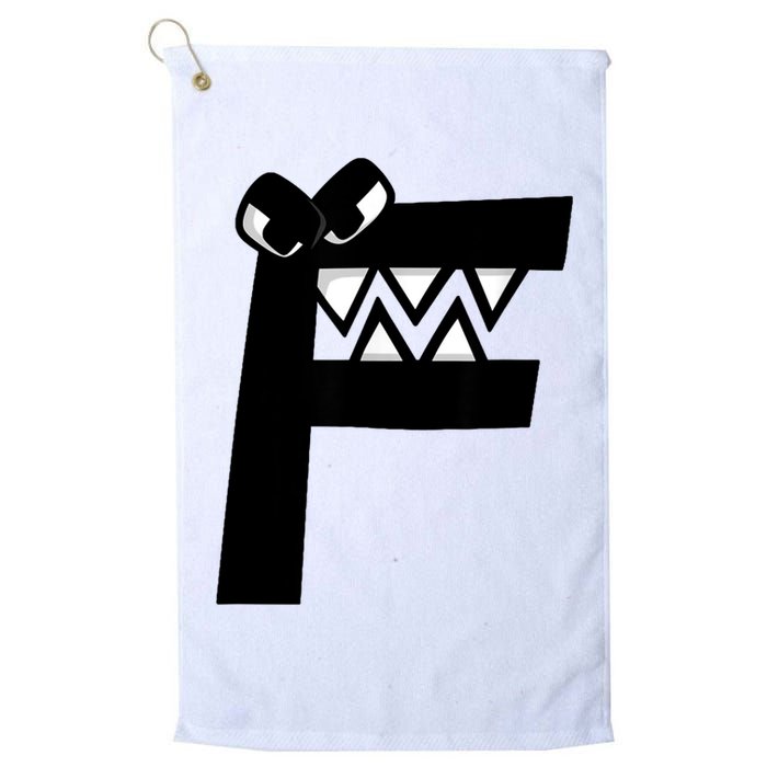 Villain Alphabet Lore F Costume Matching Evil Letter Golf Towel
