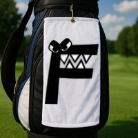 Villain Alphabet Lore F Costume Matching Evil Letter Golf Towel