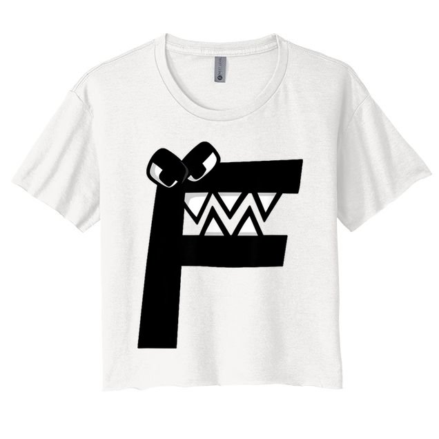 Villain Alphabet Lore F Costume Matching Evil Letter Crop Top