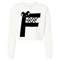 Villain Alphabet Lore F Costume Matching Evil Letter Cropped Pullover Crew