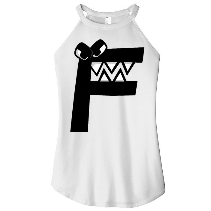 Villain Alphabet Lore F Costume Matching Evil Letter Women's Perfect Tri Rocker Tank