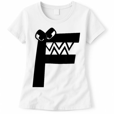 Villain Alphabet Lore F Costume Matching Evil Letter Womens T-Shirt