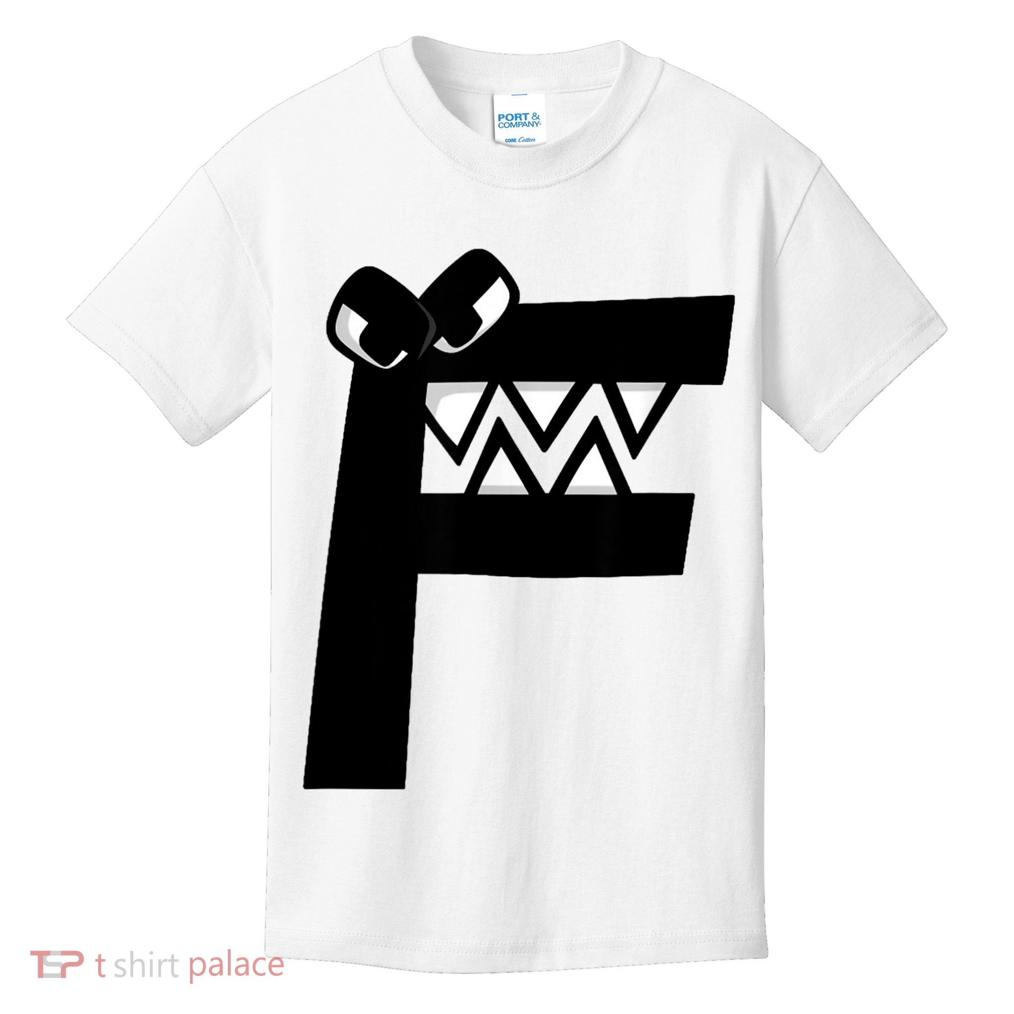 Villain Alphabet Lore F Costume Matching Evil Letter Kids T-Shirt