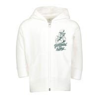 Vaccinated And Lucky St Patricks Day Toddler Zip Fleece Hoodie