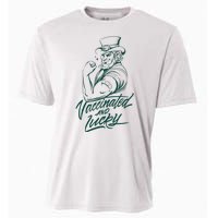 Vaccinated And Lucky St Patricks Day Cooling Performance Crew T-Shirt