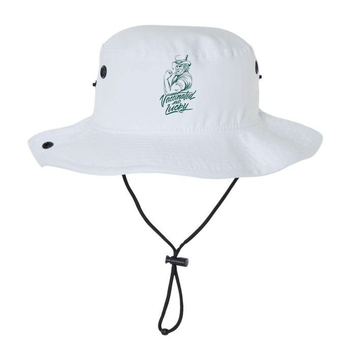 Vaccinated And Lucky St Patricks Day Legacy Cool Fit Booney Bucket Hat