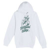 Vaccinated And Lucky St Patricks Day Premium Pullover Hoodie