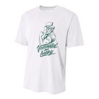 Vaccinated And Lucky St Patricks Day Youth Performance Sprint T-Shirt