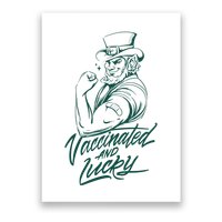 Vaccinated And Lucky St Patricks Day Poster