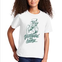Vaccinated And Lucky St Patricks Day Kids T-Shirt