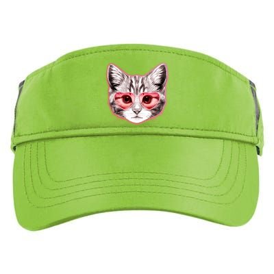 Valentine Cat Love Shades Adult Drive Performance Visor