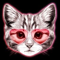 Valentine Cat Love Shades Cooling Performance Crew T-Shirt