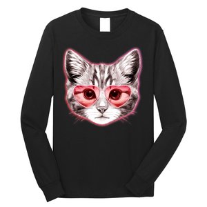 Valentine Cat Love Shades Long Sleeve Shirt