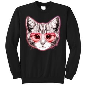 Valentine Cat Love Shades Sweatshirt