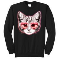 Valentine Cat Love Shades Sweatshirt