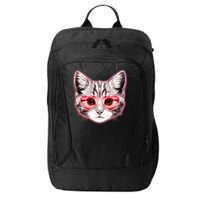 Valentine Cat Love Shades City Backpack