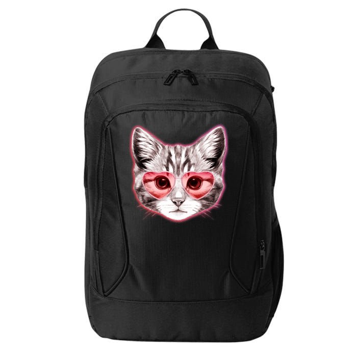 Valentine Cat Love Shades City Backpack