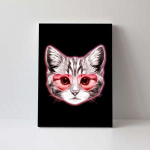 Valentine Cat Love Shades Canvas