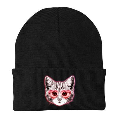 Valentine Cat Love Shades Beanie