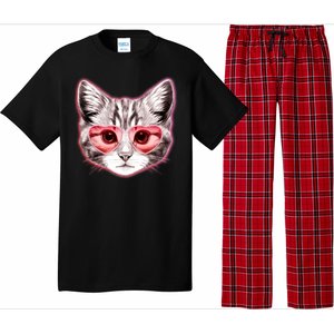 Valentine Cat Love Shades Pajama Set