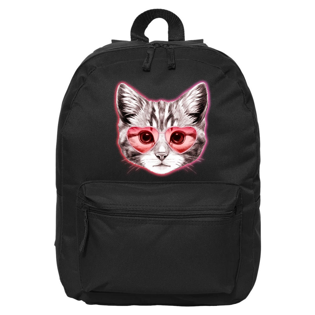 Valentine Cat Love Shades 16 in Basic Backpack