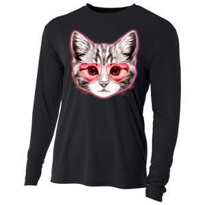 Valentine Cat Love Shades Cooling Performance Long Sleeve Crew