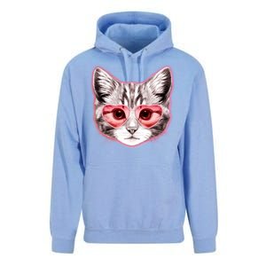 Valentine Cat Love Shades Unisex Surf Hoodie