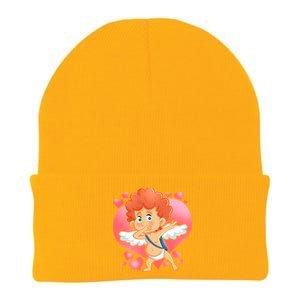 Valentine Dabbing Cupid Knit Cap Winter Beanie