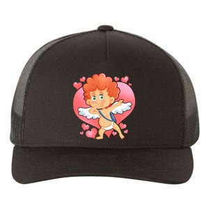 Valentine Dabbing Cupid Yupoong Adult 5-Panel Trucker Hat